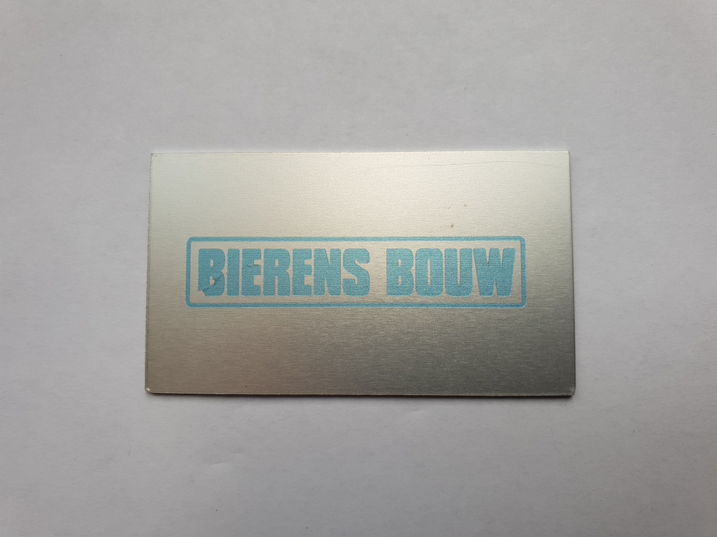 UV Printing naamplaatje